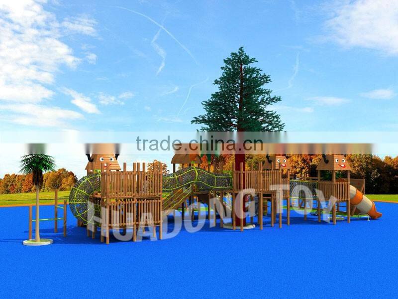 2016 wooden playground slide toys,kids outdoor exercise equipment