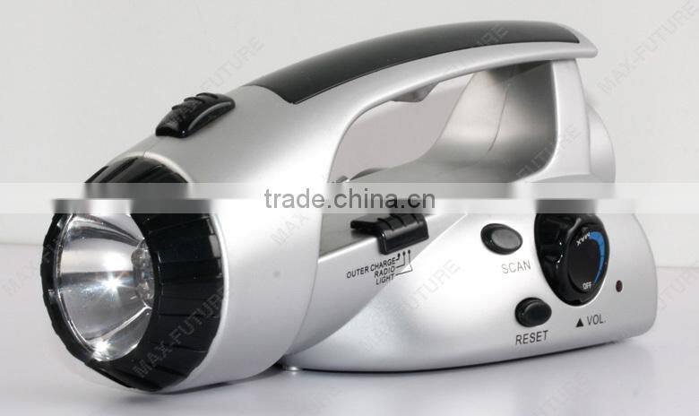 FM Radio with LED Torch,Emergency Cellphone Charger