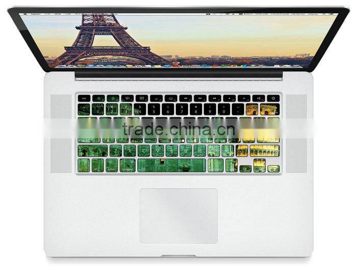 Hot Sale Waterproof Colorful Decorative Laptop Keyboard Key Sticker