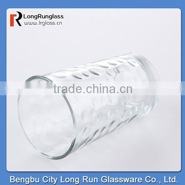 LongRun 450ml transparent raindrop fancy dirnking water glass/ juice mug
