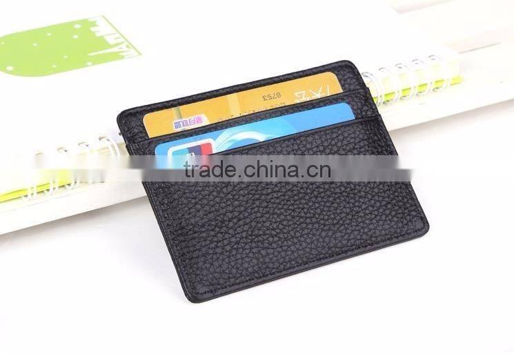 leather id card holder with custom box