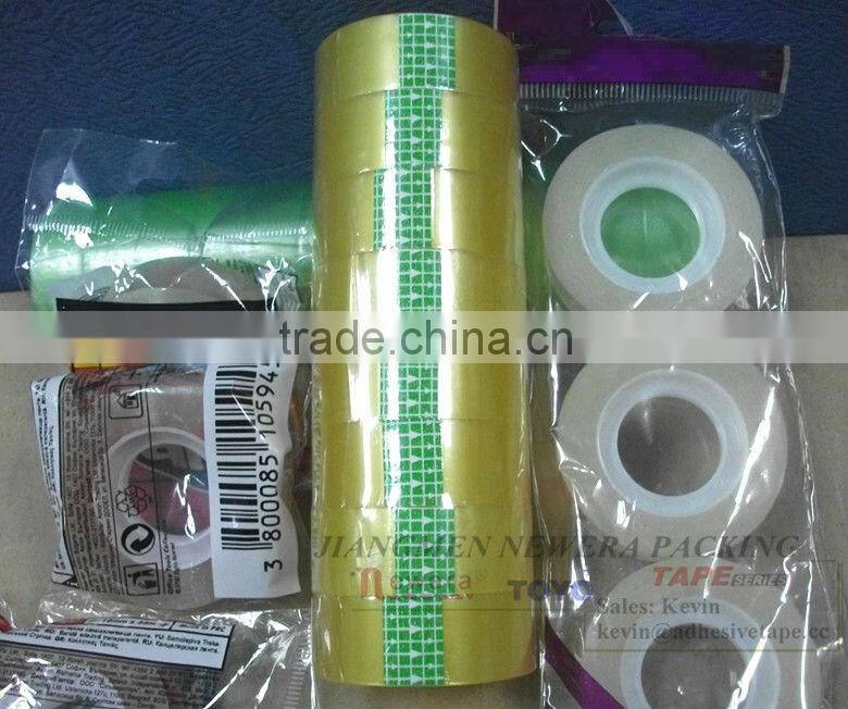 Opp Film Acrylic Material Adhesive Stationery Gum Tape in Bag Package