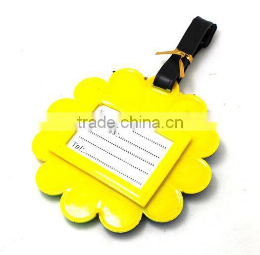OEM Cartoon promotion gifts pvc custom shape luggage tag