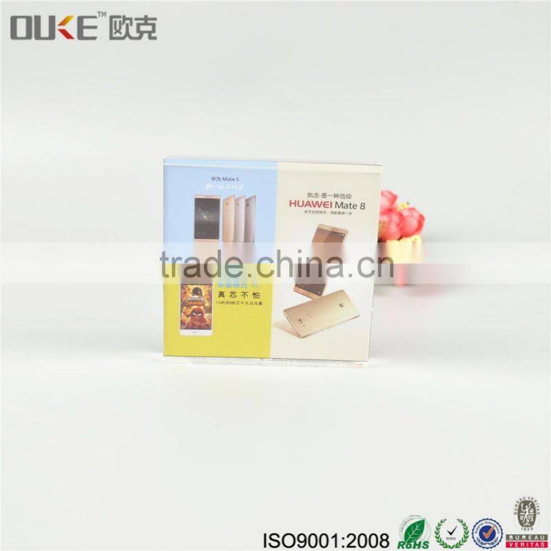 new style promotion luxury clear acrylic photo block