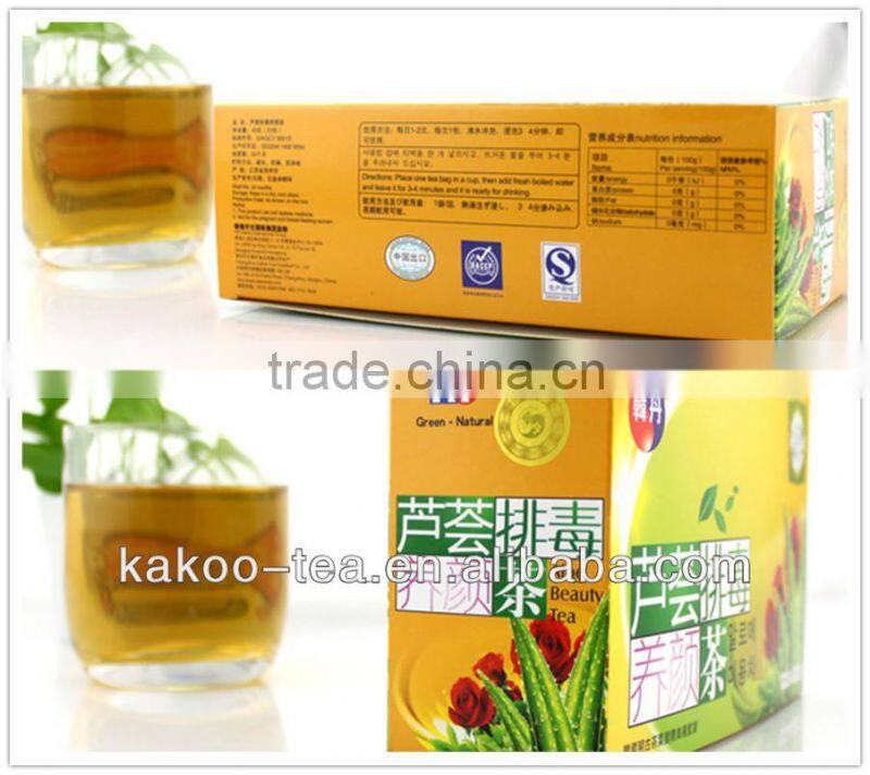Korea Elixir Body Cleanse Herbal Tea Anti-constipation Tea Aloe Vera Beauty Detox Tea