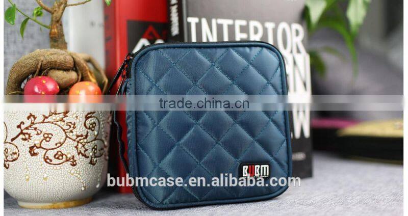 Blue 32 Capacity 230D Space Twill PVC Fabric DVD Case CD Holder personalized cd case multi disc dvd cases