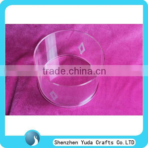 high quality laser cut transparent tube, wholesale price clear plexiglass tube acrylic tube from China