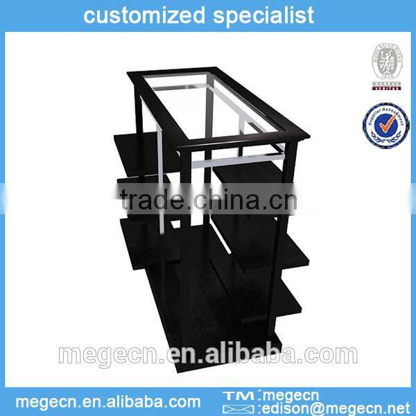 horizontal bar wooden display shelf design rack