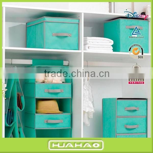 foldable non woven fabric box storage bin with drawer