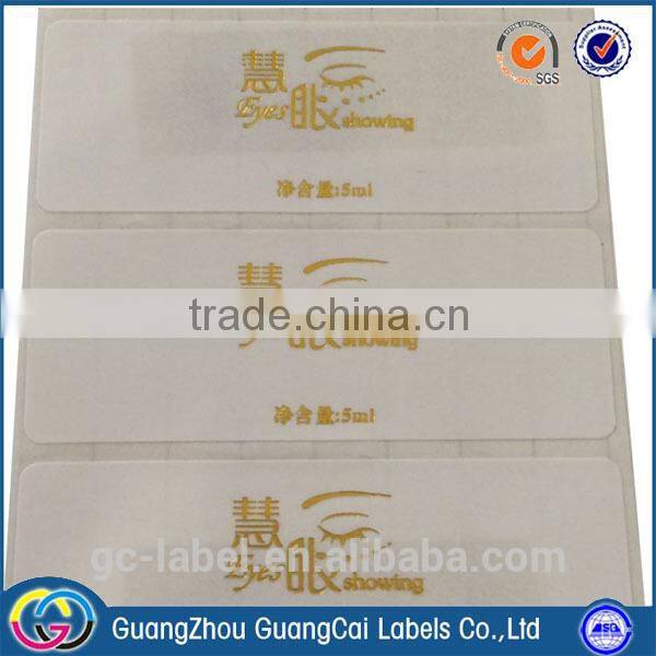 Direct manufacturer cheap waterproof transparent labels self-adhesive label stickers