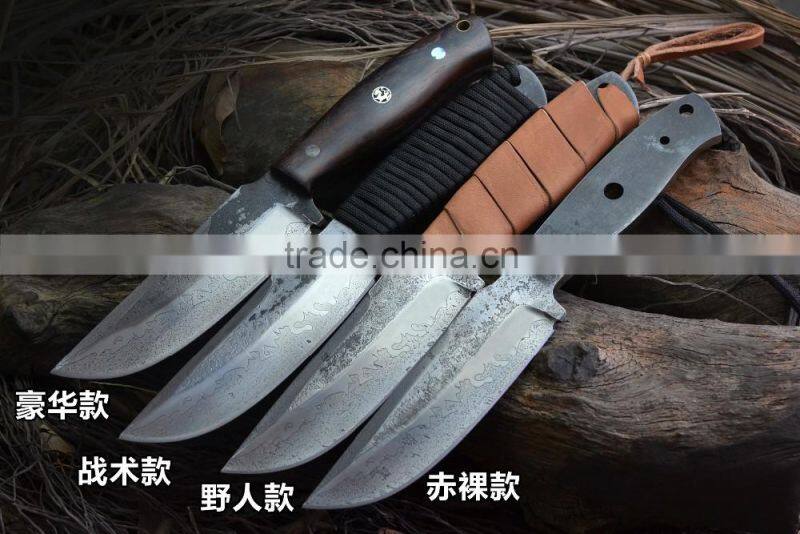 Doshower damascus knife blanks with industrial tool of wholesale knives