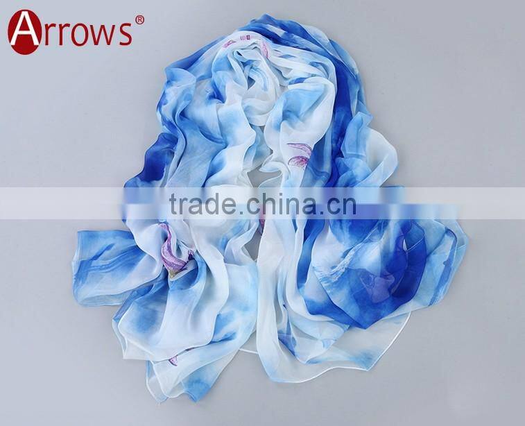 Pink Rose Silk Twill Scarves Print Women Scarf Handmade Wrap Shawl Chiffon Large Cheap Price