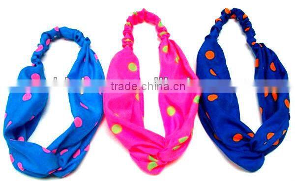 Fashion pink brown flower design headband