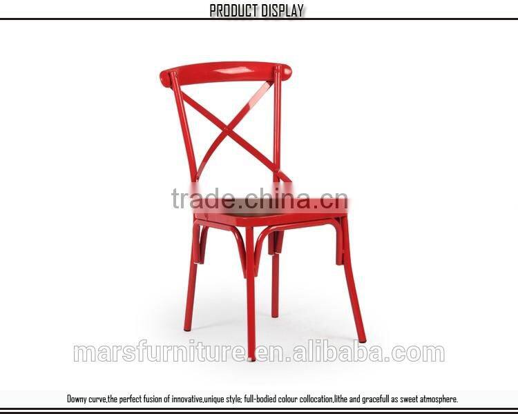 Modern metal chairs manufacturing upholstered seat chair