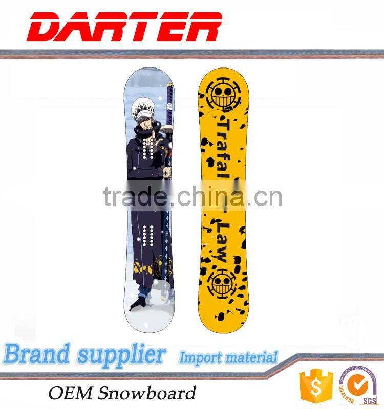 New personalized design professional custom cool anime style snowboard set