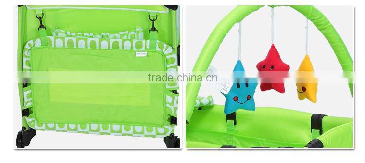 SGS certicification travel baby playpen/cot, baby play yard with door
