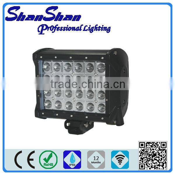 CE/ROSH 72W IP67 Waterproof Cree LED Light Bar/bicycle led light bar