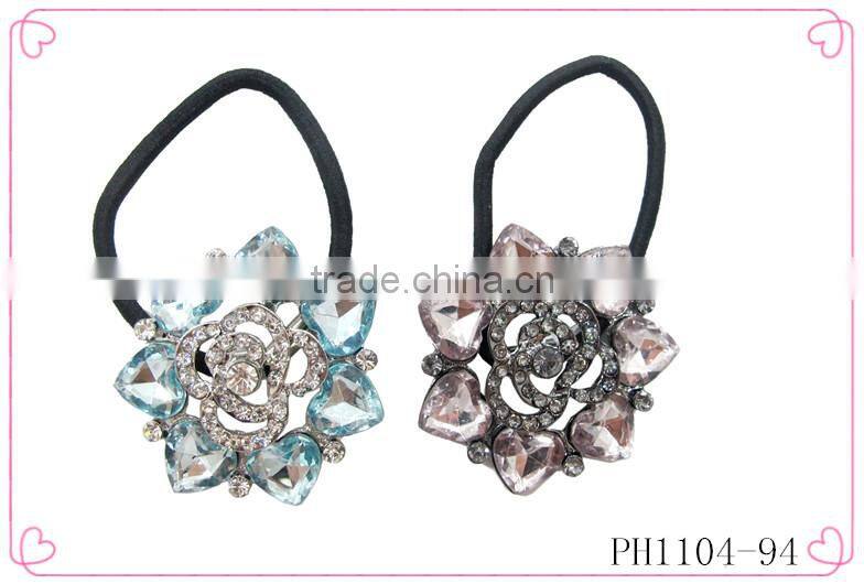 Rhinestone elastic hair bands,hair elastic band,wholesale elastic hair band