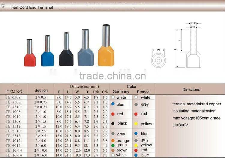 Crewel Tube Pre-insulated terminal&PREINSULATION TERMINAL