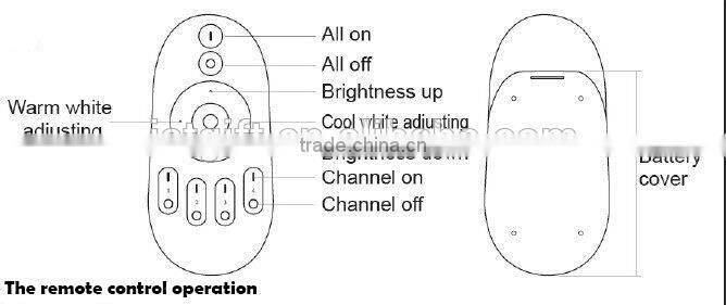 Color Temperature & Brightness Adjustable, AC85-265V 6W LED Wireless RF Remote Control Bulb Lights 2.4G Group Division