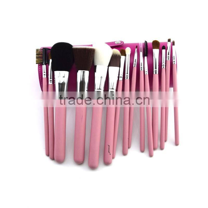 Long lasting cosmetic brush for beginner professional 15pcs makeup brush with cylinder