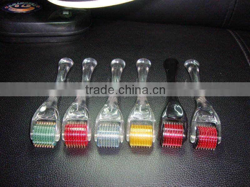 200 needles derma roller titanium micro needle roller injectable collagen mts derma roller
