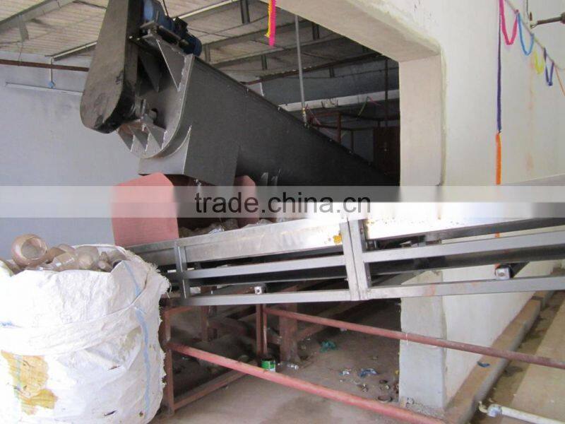 Recycled fiber grade PET chips washed