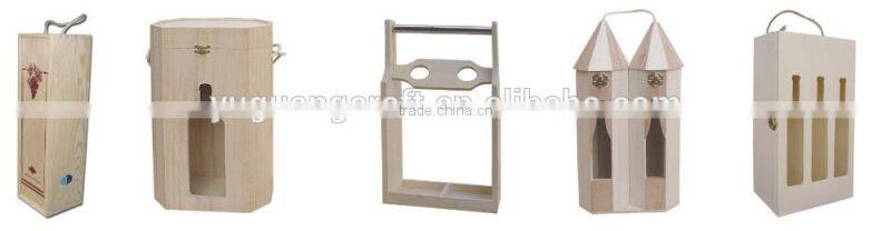 wooden vintage vineyard 4 wine bottle gift storage boxes