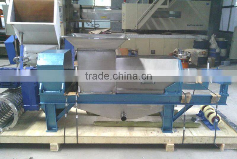 Stainless steel double screw fruit juicer machine/apple extruder for food industry use