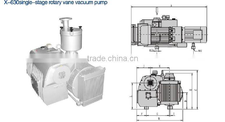 X-630 Single Stage rotary Vane Vacuum Pump
