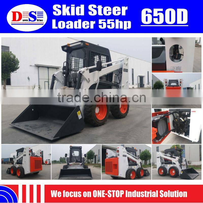 650kg Skid Steer Loader with Price Sauer Pump Mini Loader Skid Steer Skid Loader