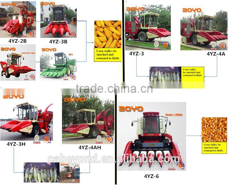 2 rows Mini corn harvester machine