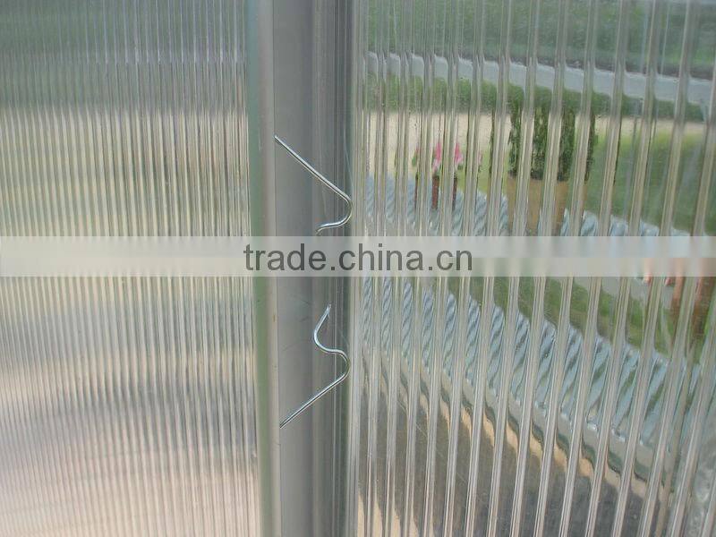 Horticulture tent with aluminium frame and polycarbonte sheet