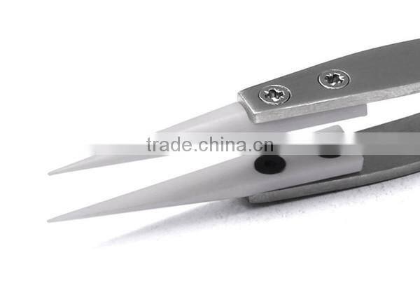 ceramic head tweezer,wholesale ceramic tweezer for vapor products