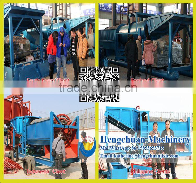 Clay Drum Screen for Placer Commercial Choice Big Capacity Mobile Gold Washing Machine Trommel