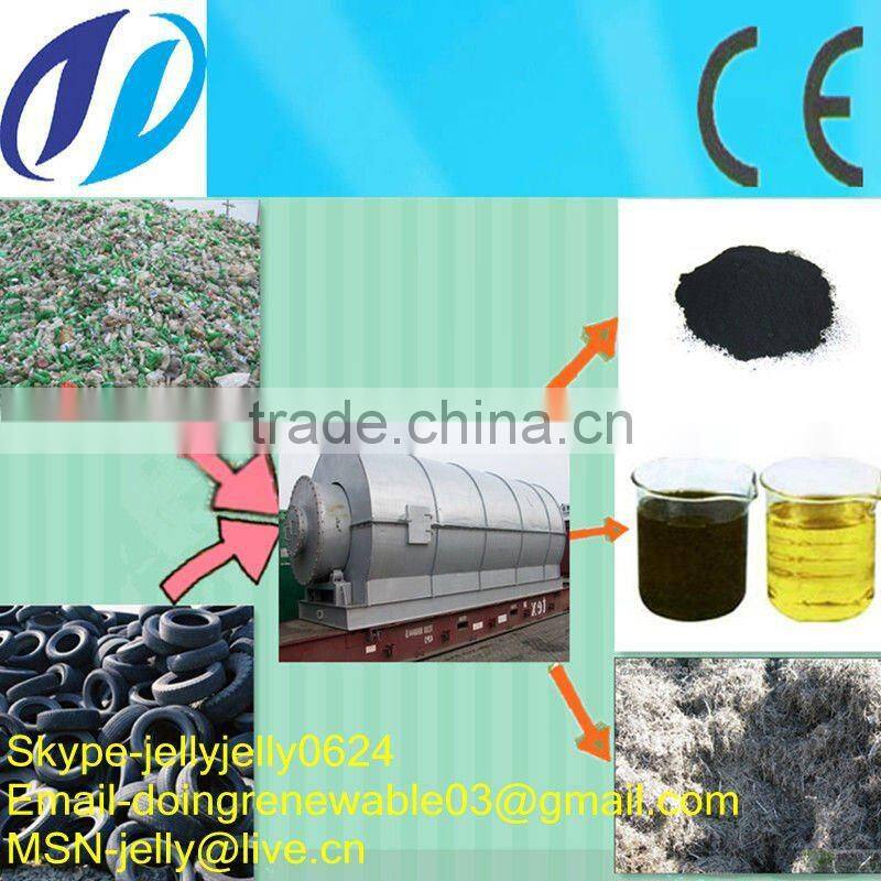 steel tire wire scrap/tyre oil/carbon black pyrolysis plant
