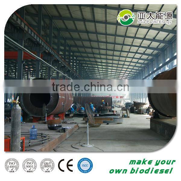 Advanced technology low maintence waste plastic tyre pyrolysis plant