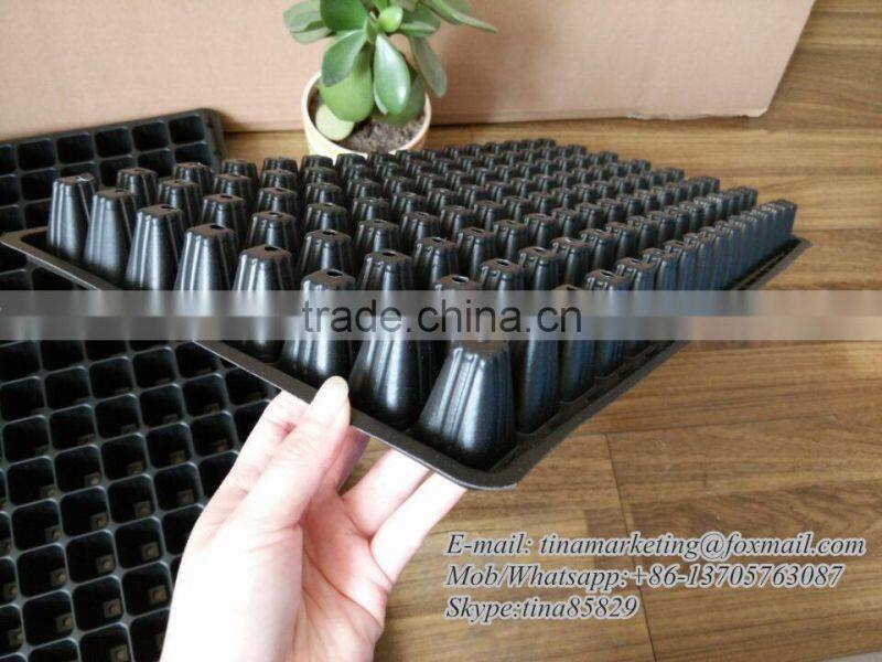 Not Coated PP Material Reusable Plastic Plant Nursery Seed Growing Tray China Manufactory Price with 8 Cell to 512 Cell