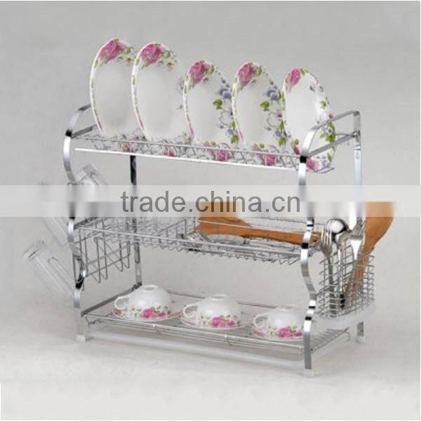 Metal Dish Drainer Rack Utensil Holder