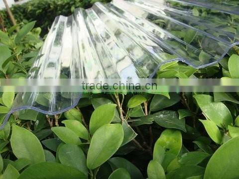 PC CORRUGATED clear roofing sheet /tile extrusion machine CL sheet bayer material