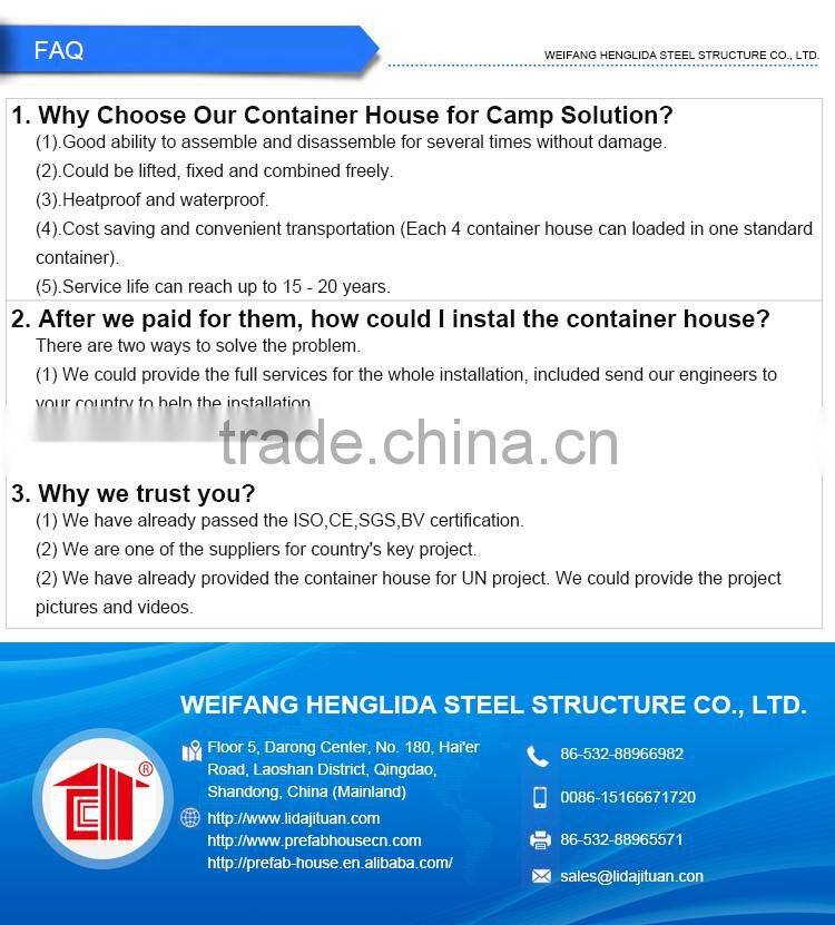 Professional supplier of insulated movable houses for sale