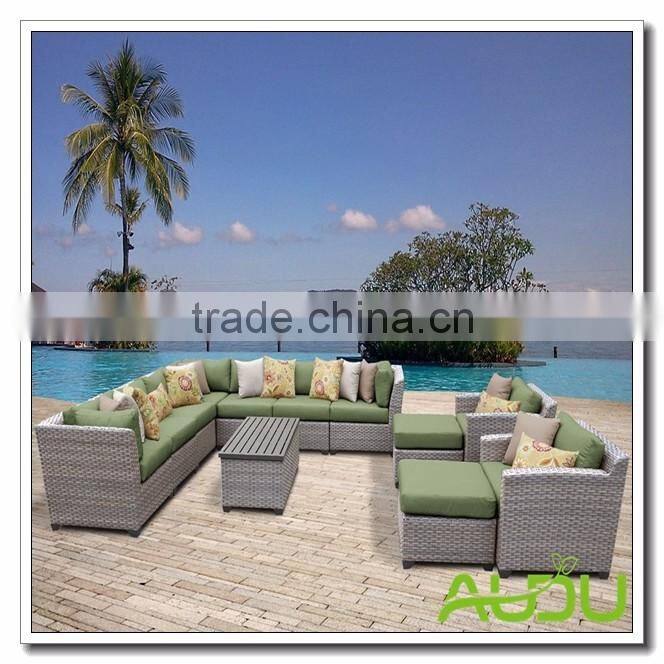 Audu good green fabric garden furniture good and cheap