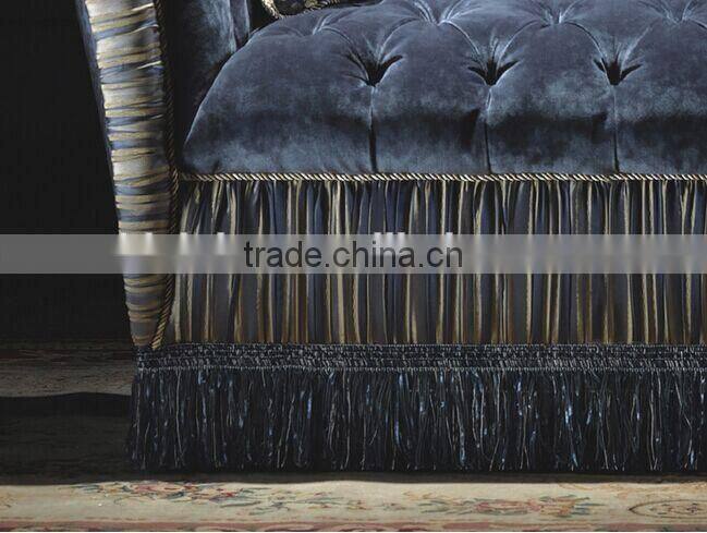 BISINI Classic Lounge Chair, European Style Comfortable Sofa Chair, Solid Wood with Fabric Chaise Lounge (BF01-X1188)