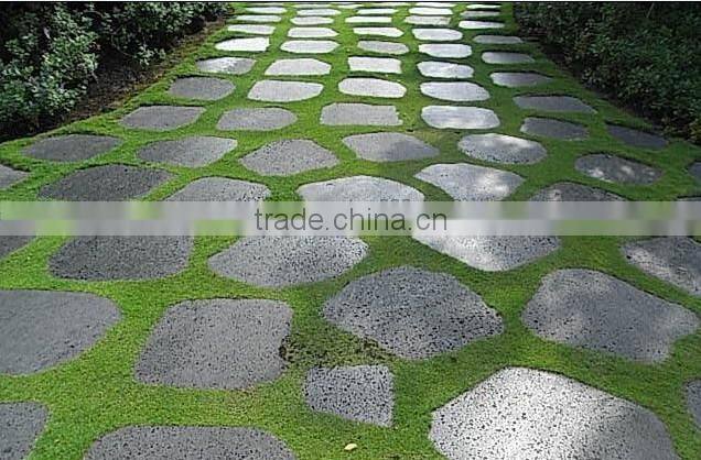 Black basalt tile flooring