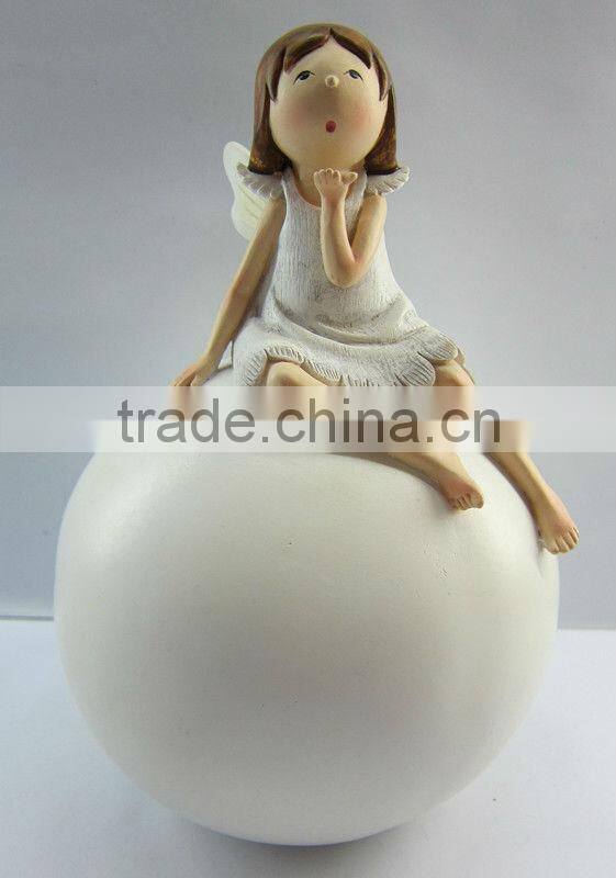 Colorful resin angel sculptures for sale