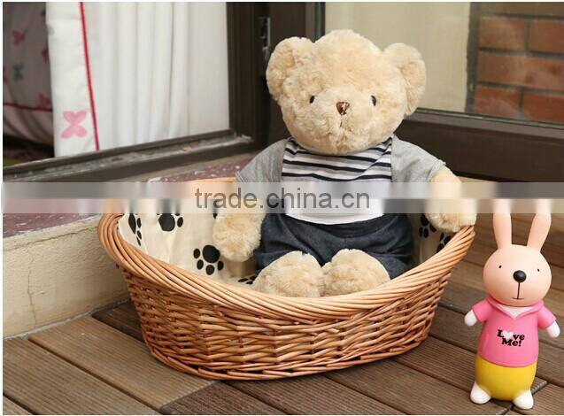 100% handmade wicker cat basket cat carry basket wholesale
