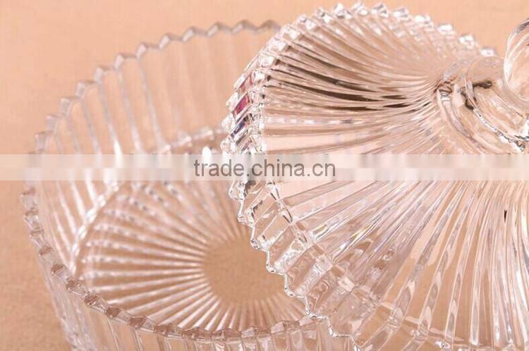 Wholesale glass chinese new year candy box with lid