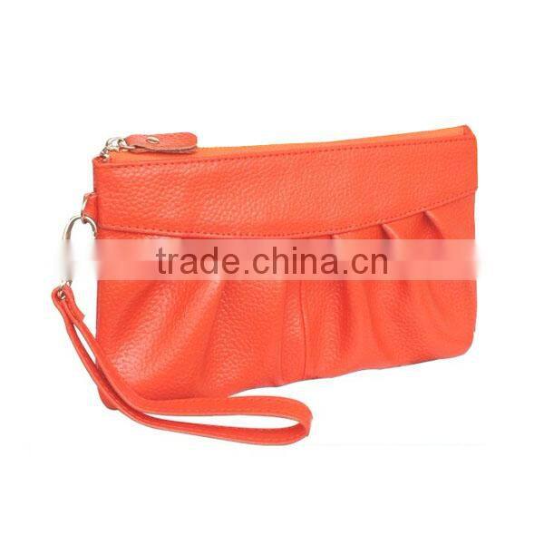 PU portable zipper makeup bag