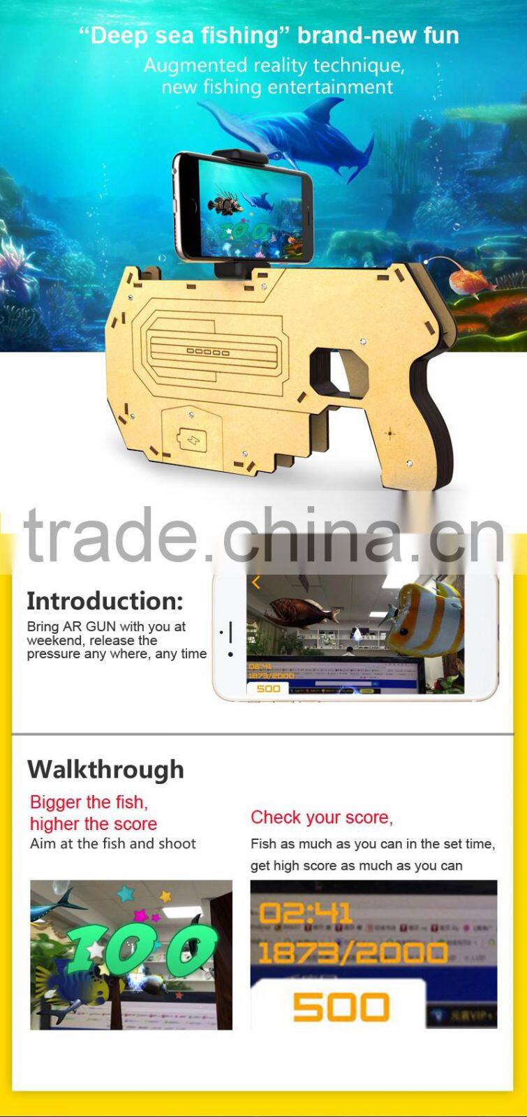 gamepad wireless joystick AR gun as gift for kid