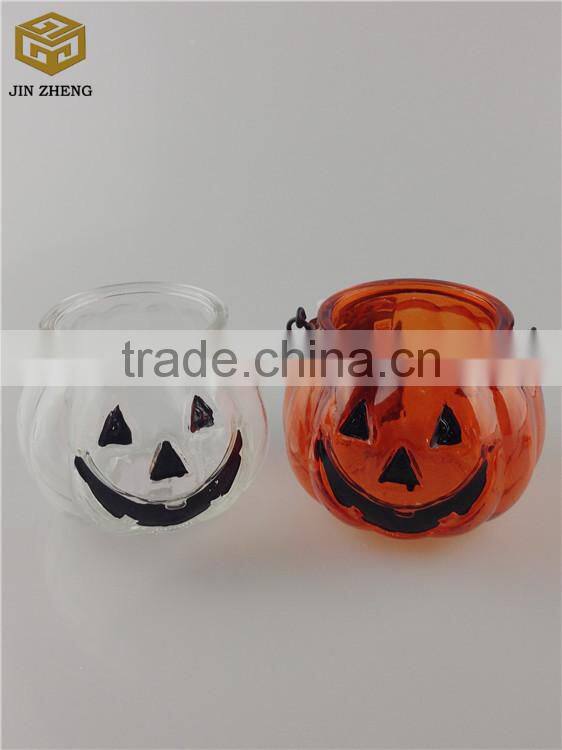 Pumpkin Shaped Glass Candle Holder Factory